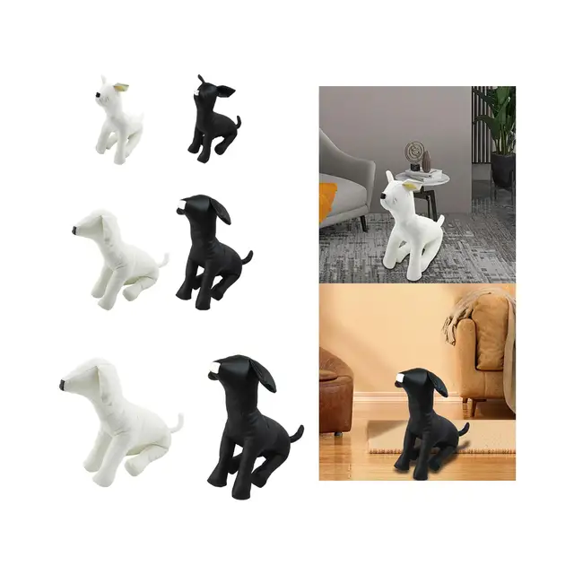 PU Leather Dog Mannequins Pet Clothing Display Cute Hangers Sitting  Position - AliExpress