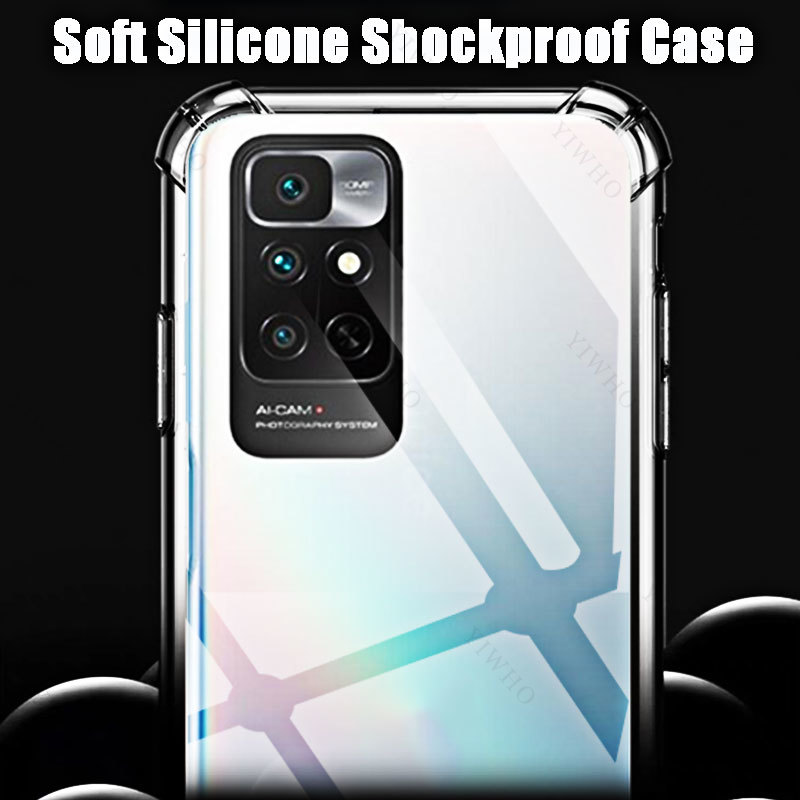 Weiche Silikon Stoßfest Fall für Xiaomi Redmi Hinweis 11 4G HD Transparent Abdeckungen Shell für Xiaomi Redmi Hinweis 11 4g 6,5" 21121119 SC – Detail 6