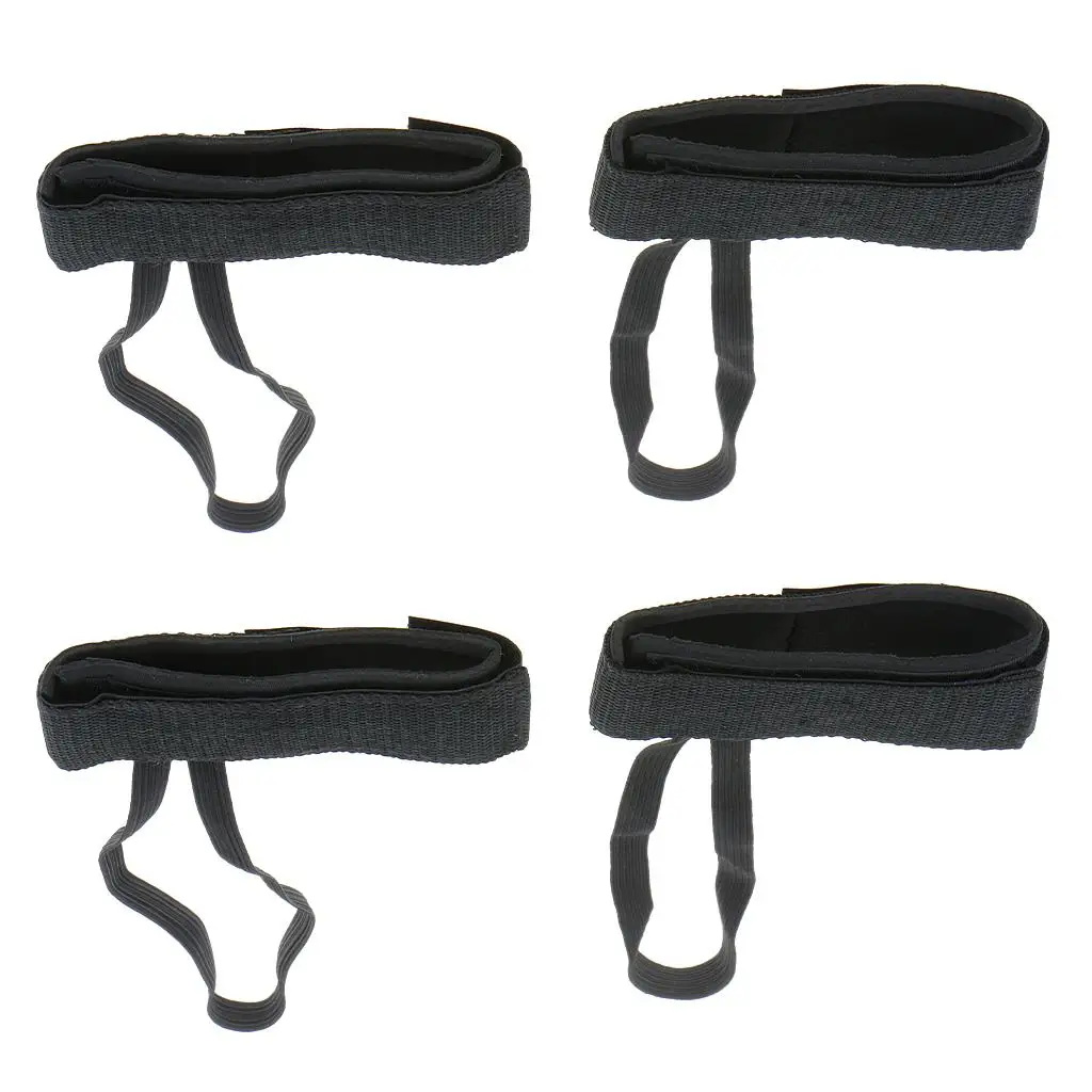 2 Pairs Adjustable Padded  Fin Savers Swim Dive  Flippers Tethers Ankle Strap Surfing Water Sports Accessories