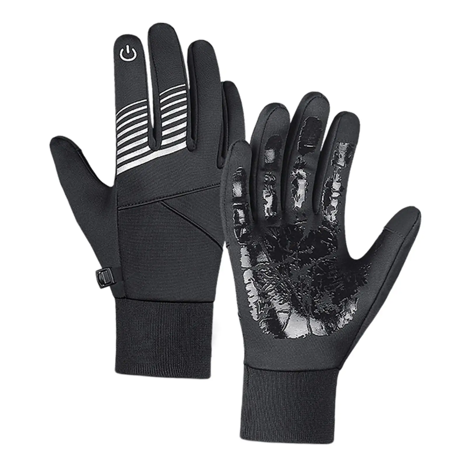 Touch Screen Winter Gloves Non Slip Palm Warm Mittens for Cycling Fishing