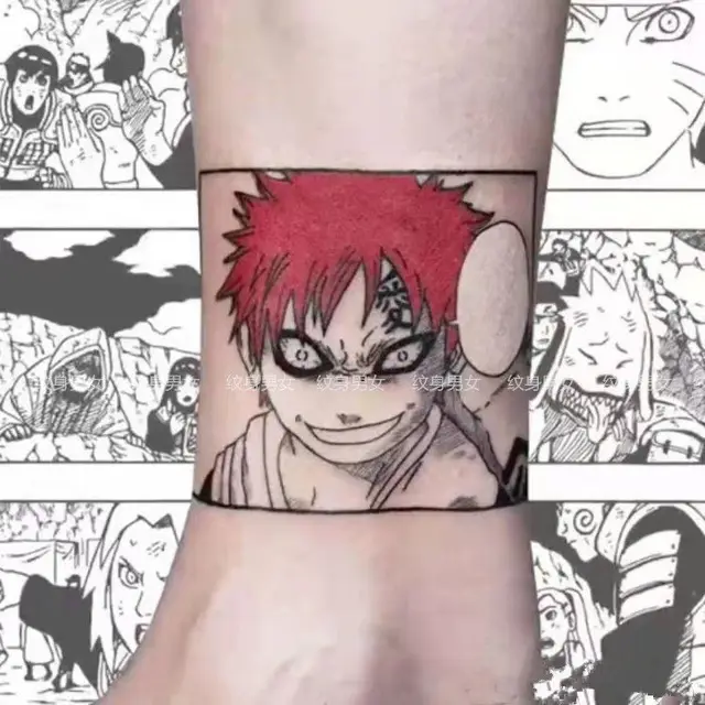 Tatuagem Tatto Adesiva Temporária Anime Naruto Comics Japoneses De Longa  Duração Kakashi Gaara Sasuke