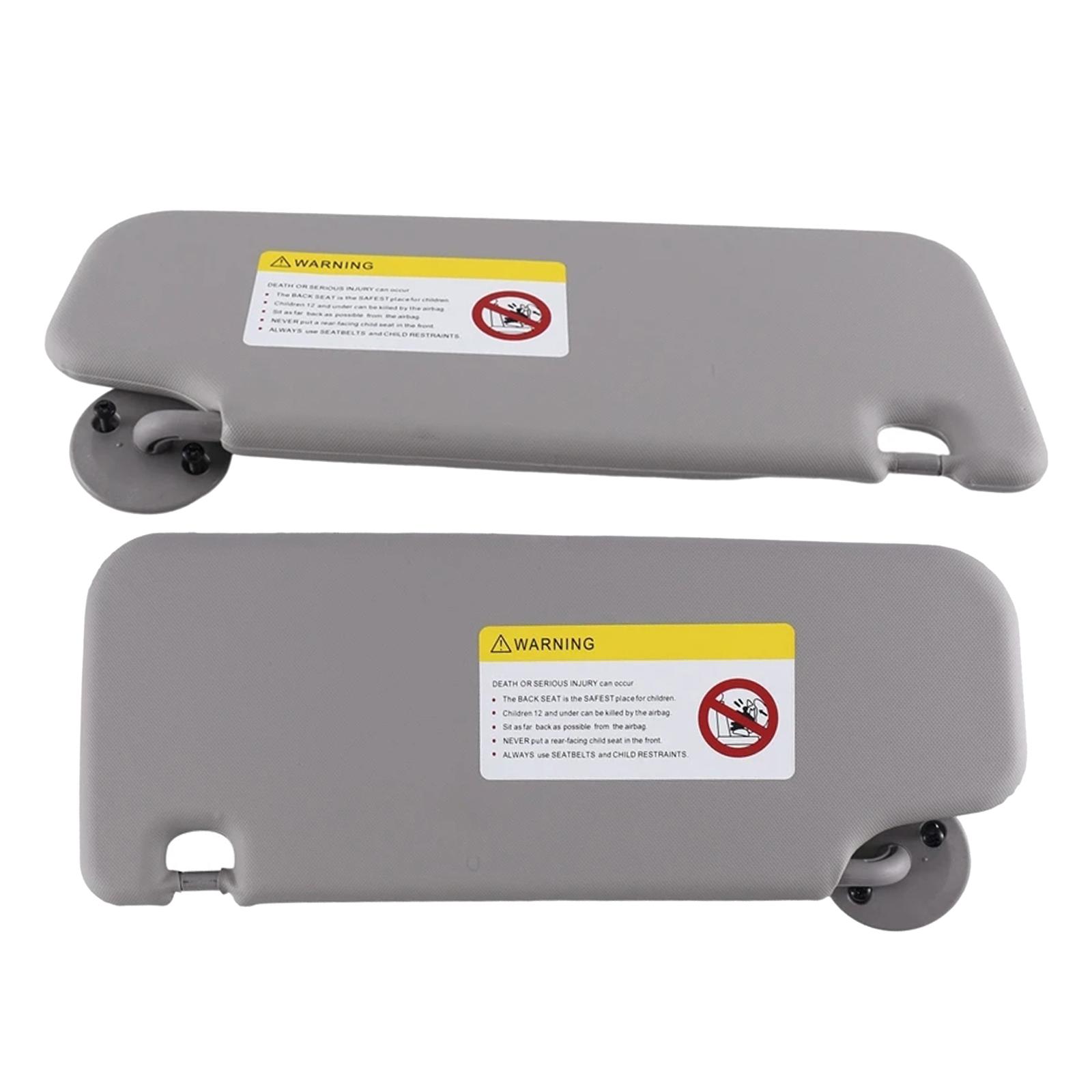 2Pcs Sun Visor P95327509 P95327507 Grey for Chevy Sonic Aveo 2012-2016