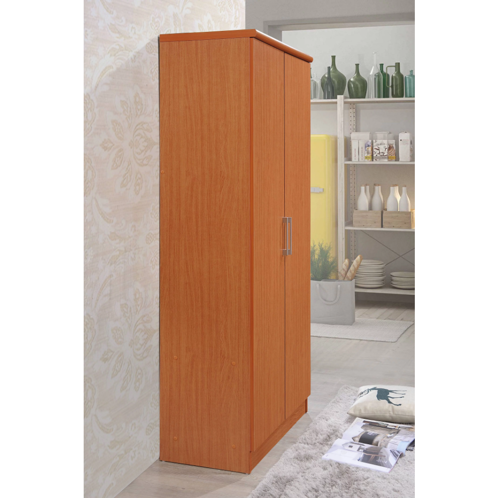 Title 4, Hodedah 2 - Door Wardrobe with 4 - Shelves, be...