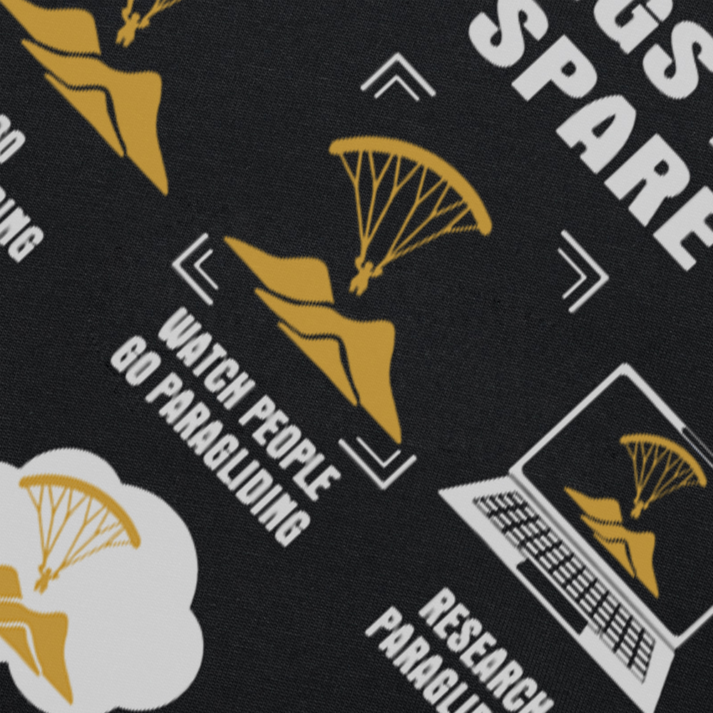 Lustiges 6-Dinge-T-Shirt „I Do In My Spare Time“ für Paragliding, Sommerstil, Grafik, Streetwear, kurzärmelig, Geburtstagsgeschenke – Detail 5