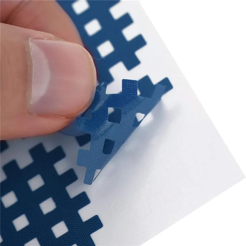 5 Stück Spiralgitter-Kinesiologie-Tape, Physiotherapie-Kreuzband mit extra starkem Klebstoff für Schmerzlinderung, Ton, Muskelbänder – Detail 5