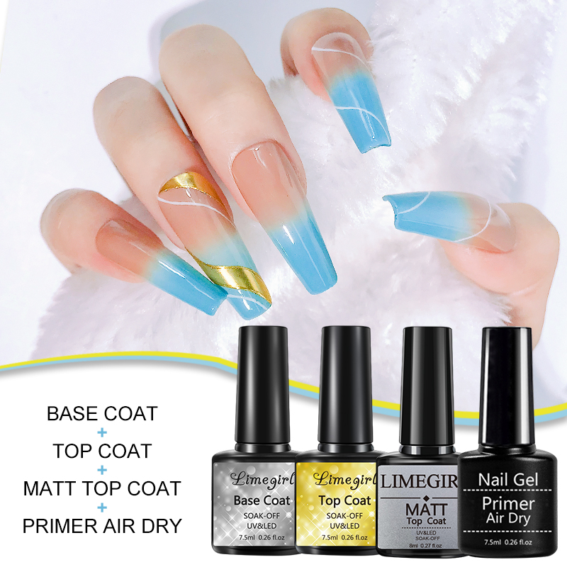 Best of Limegirl7.5ML Quick Air Drying Primer For Nail Art Design Natural Nail Primer Gel Nail Polish Air Dry Soaking Remove Base Coat N Reviews & Tips