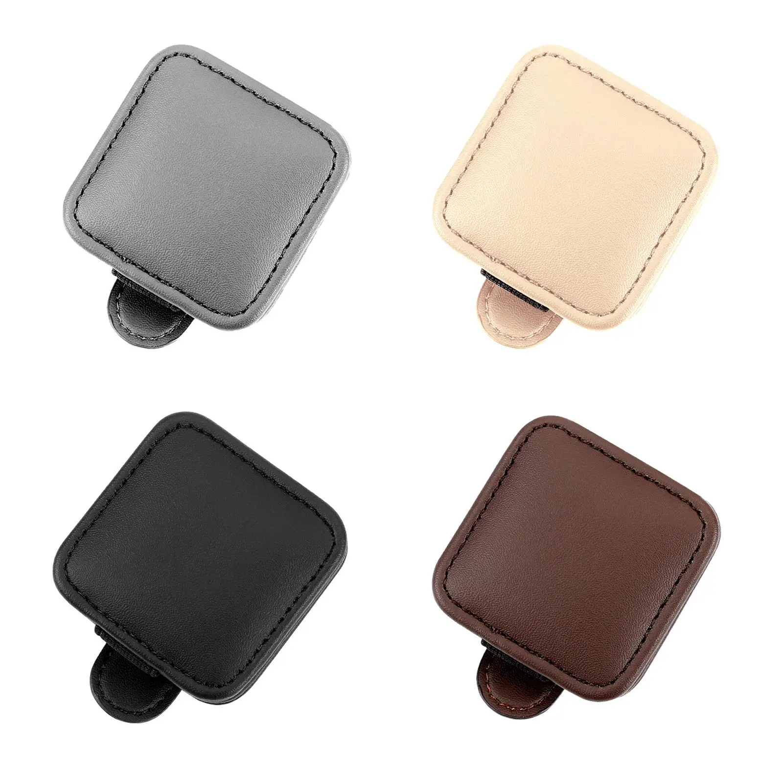 Sunglasses Holder for Car Sun Visor PU Leather for Automotive SUV Truck