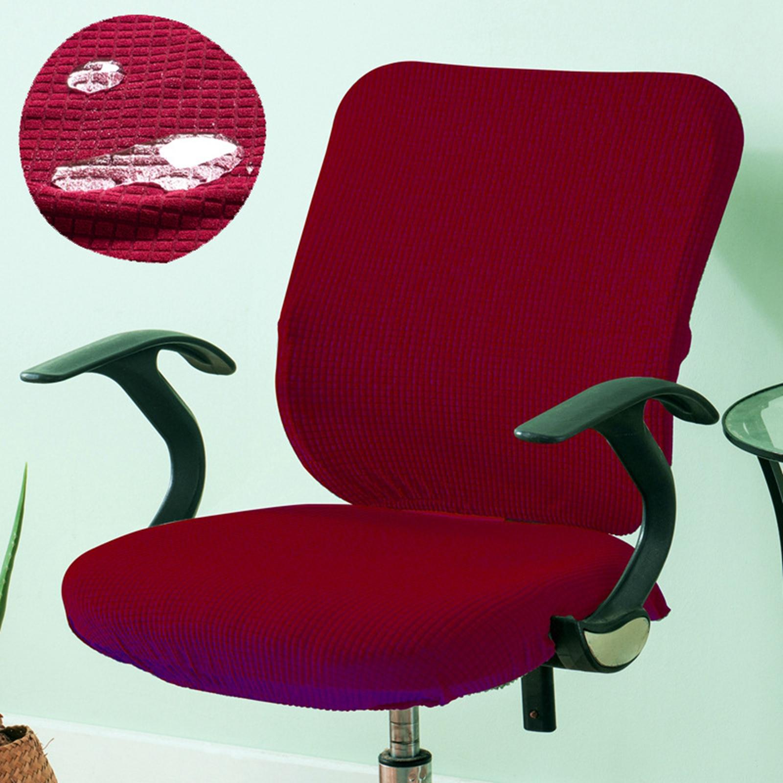 Universal Computer Chair Cover Slipcover Cushion Protectors Washable Easy to Remove Rotating Chair Seat Cover for Swivel Chair Universal Computer Chair Cover Slipcover Cushion Protectors Washable Easy to Remove Rotating Chair Seat Cover for Swivel Chair
