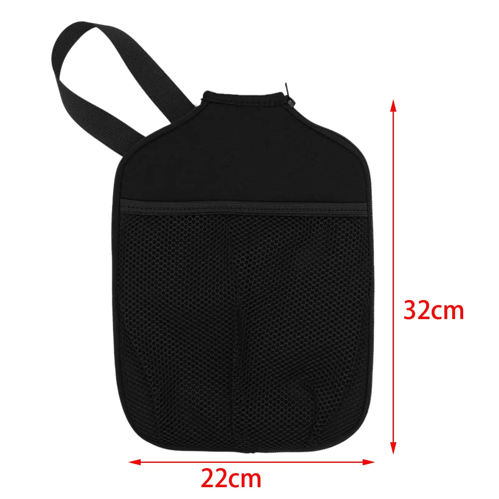 with Pocket and Handle Strap Storage Carrier Waterproof Neoprene Pickleball Paddle Covers Pickleball Racket Sleeve for Practice