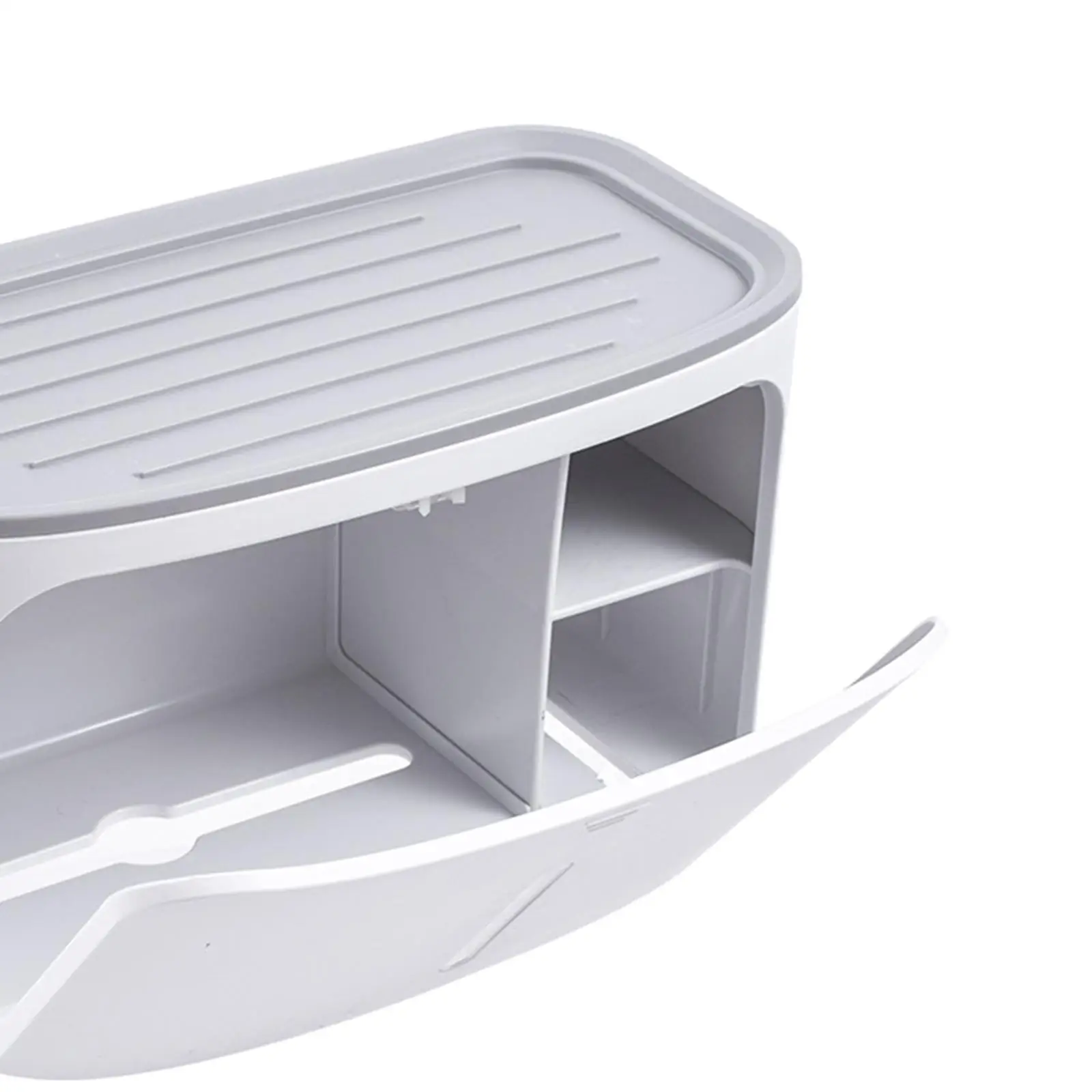 Toilet Paper Holder Rectangular Self Adhesive Tissue Box for Home Office