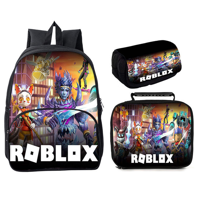 Kit 3: Bolsa Escolar Roblox, Mochila, Estojo De Lápis, Lante - R$ 201,31