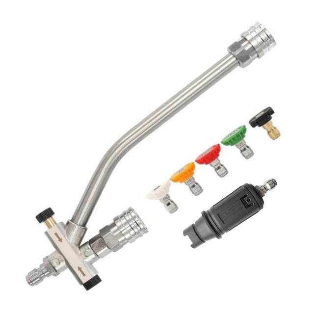 Pressure Washer Double Tip Attachment Pressure Washer Accessories for Irrigate Washing Cars Watering Flowers Cleaning Driveways