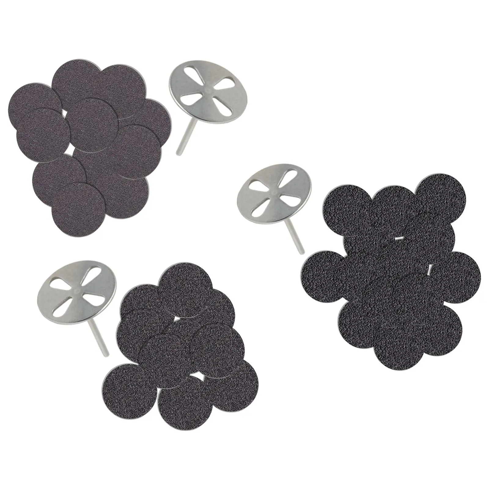 100x Sand Papers Grinding Disc Tool Replaceable Pads for Electric Foot File Pedicure Quick Shortening Nails Cracked Heels Tool