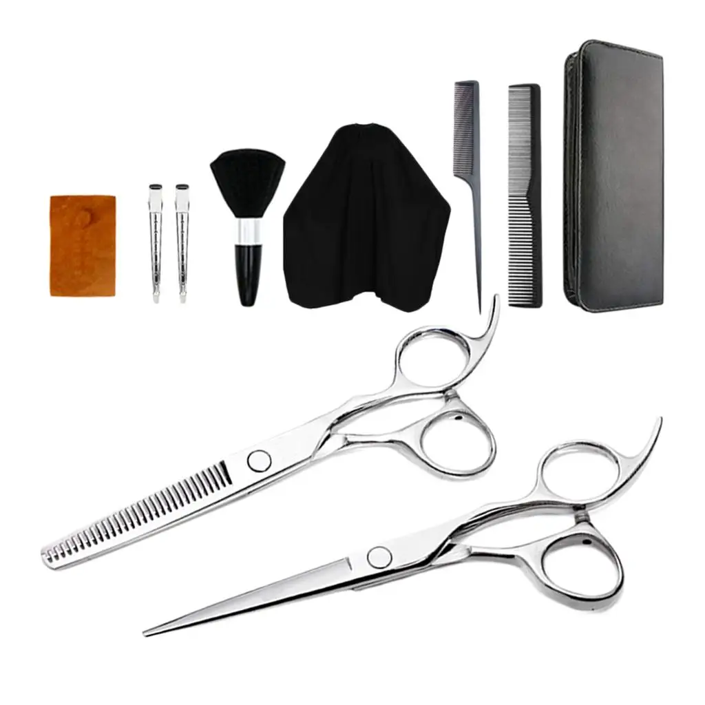 Hair Cuttings Hairdressing Barber W/ Cape Clips Comb for Salon Home