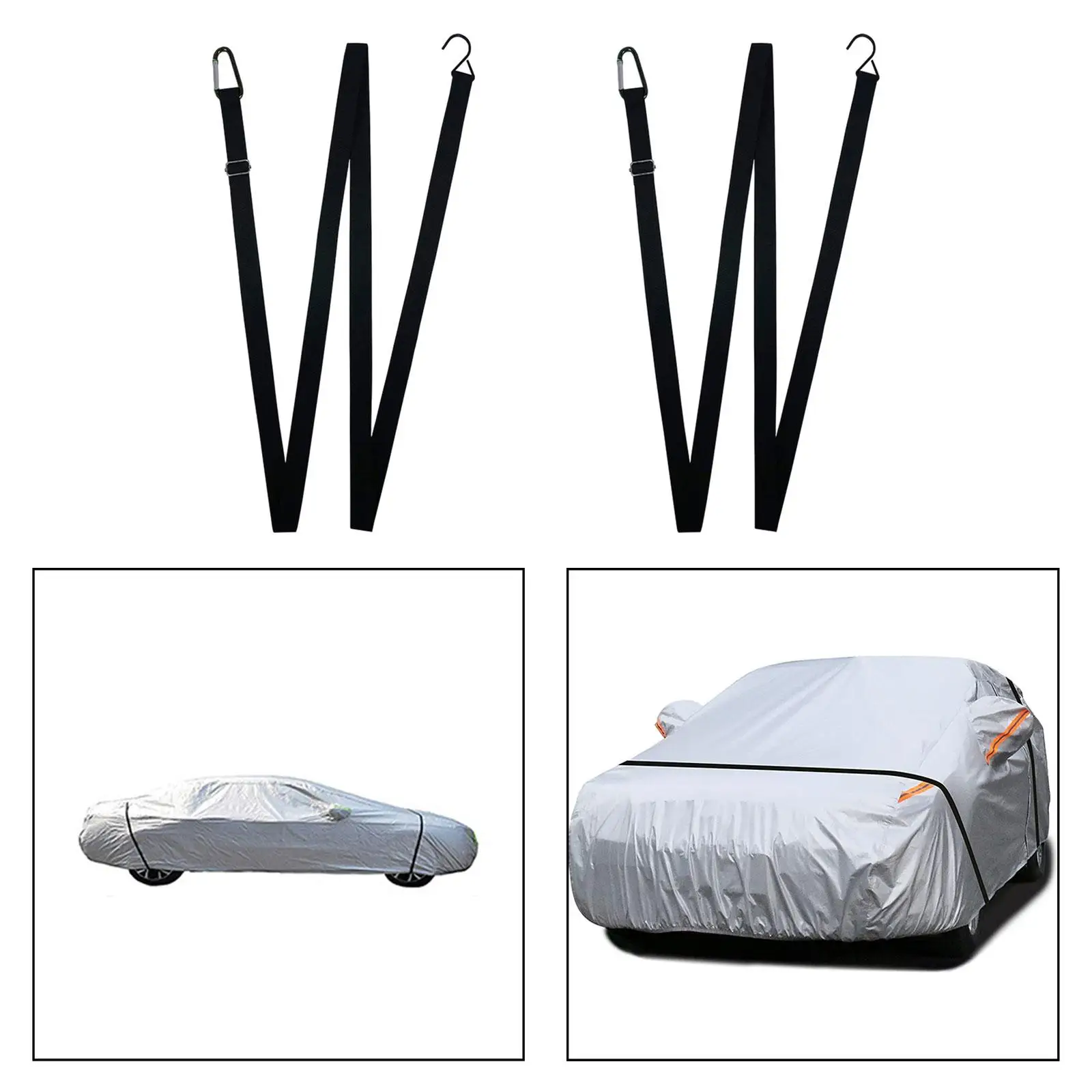 Car Cover Straps Wind Protector Universal Car Cover Fixing Belt Windproof Rope for Trucks Car Covers Motorcycles Suvs