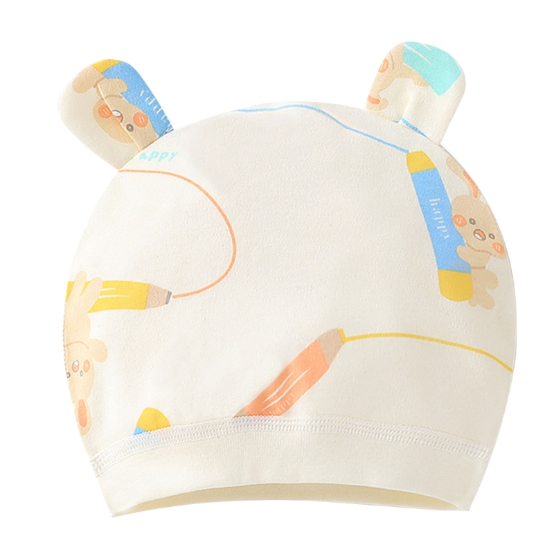 Nette Frühling Infant Krankenhaus Beanie Neugeborenen Baby Mädchen Baumwolle Hut Tolddler Junge Weiche Single-Schicht Hut Hut – Detail 7