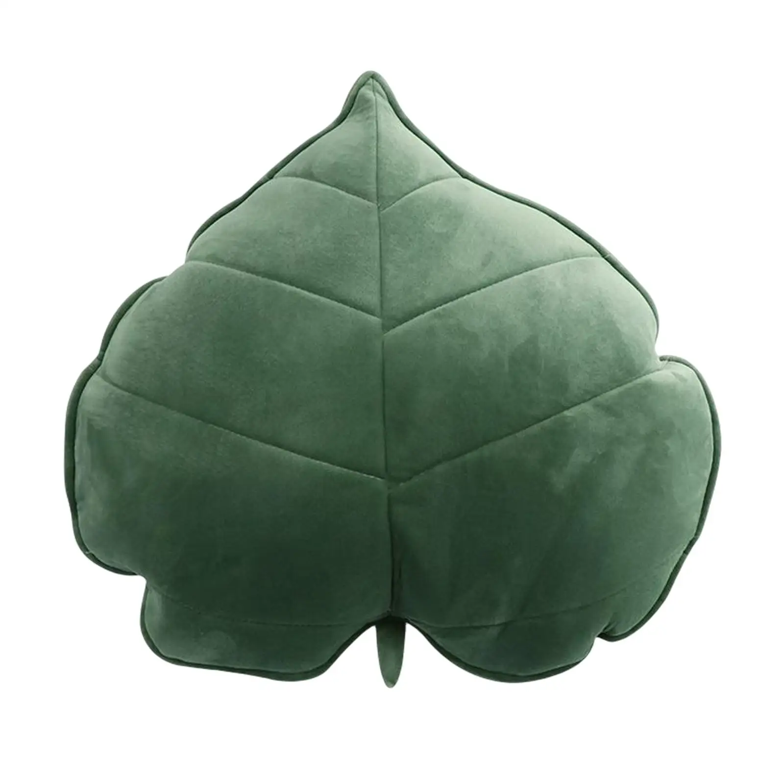 Cute Seat Cushion Neck Pillow Stuffed Plush Toy Leaf Appearance Plush Hug Pillow for Bed Floor Porch Car Sleeping Decoration