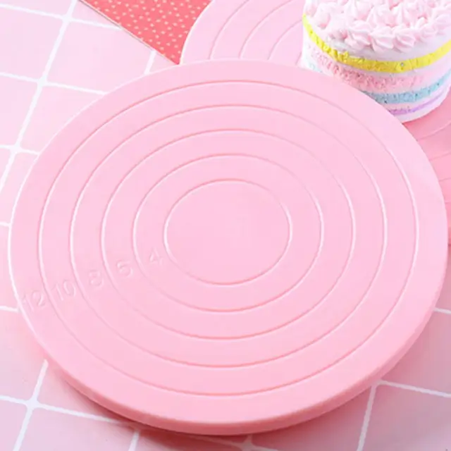 Plateau Tournant Rond En Plastique De Qualité Alimentaire De 14cm, Support  De Décoration Pour Gâteaux - Gâteau Outils - AliExpress