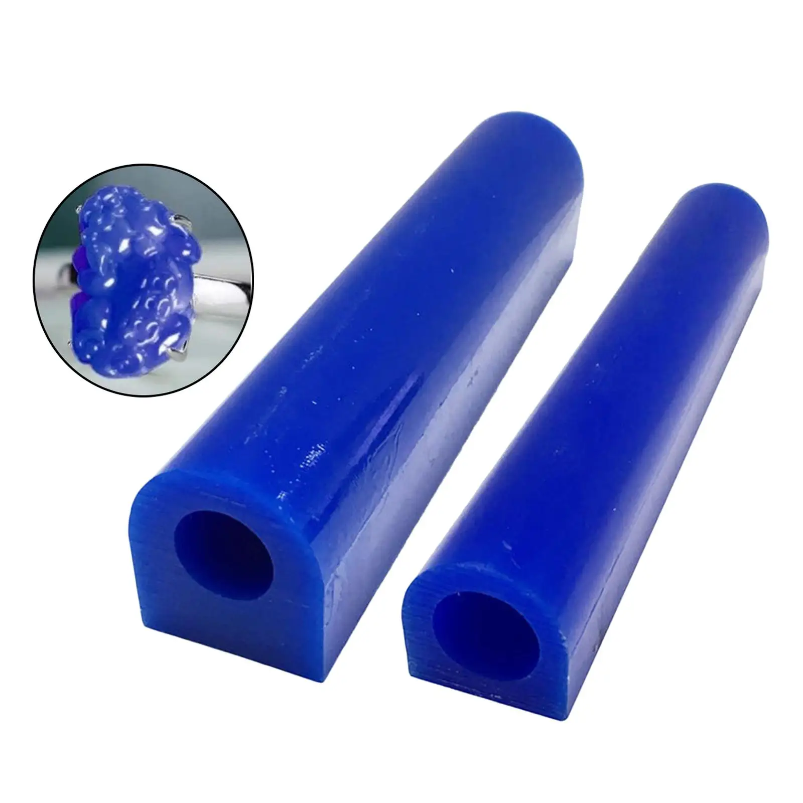 Carving   Tube Blue Carving  Center Hole Tube Round Jewelry  Casting  Kit
