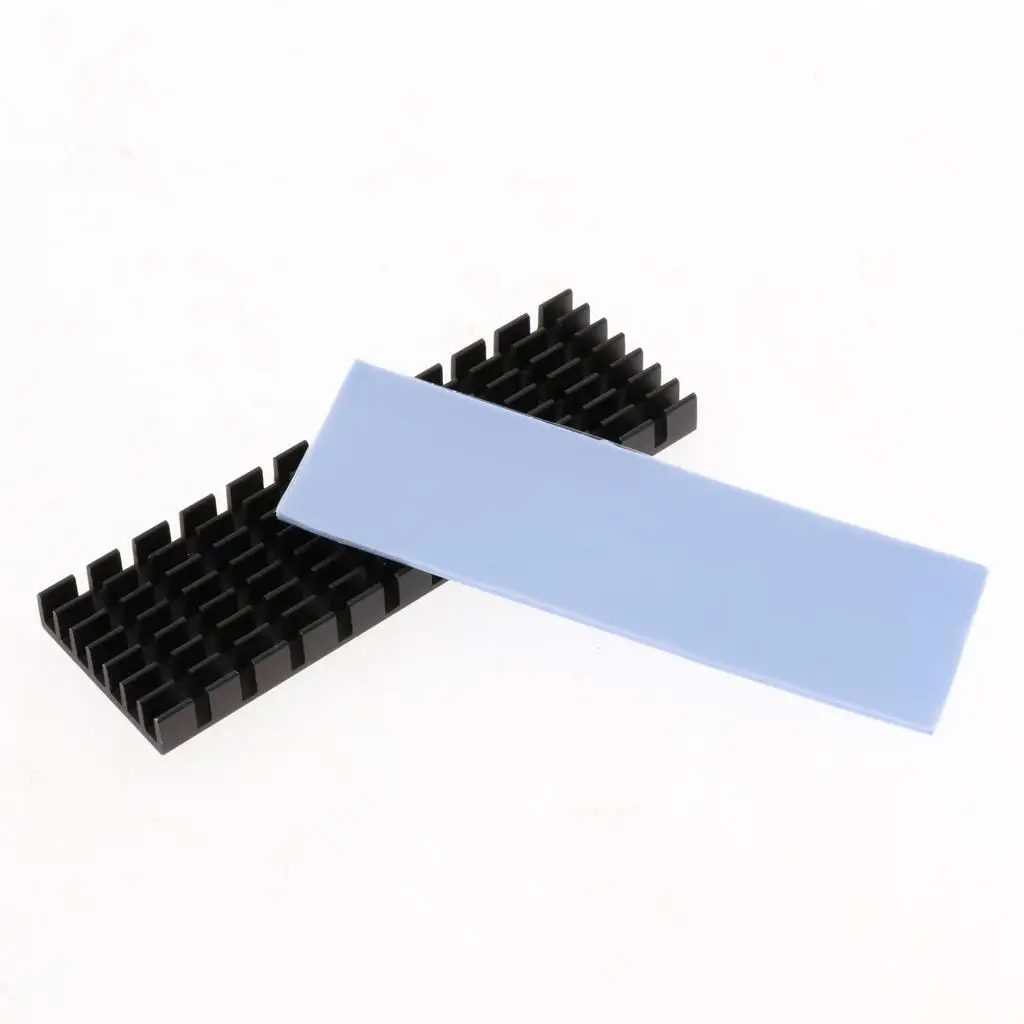 Aluminum M.2 2280 SSD Cooling Heat Dissipation  Drive  Silicone Thermal Pad