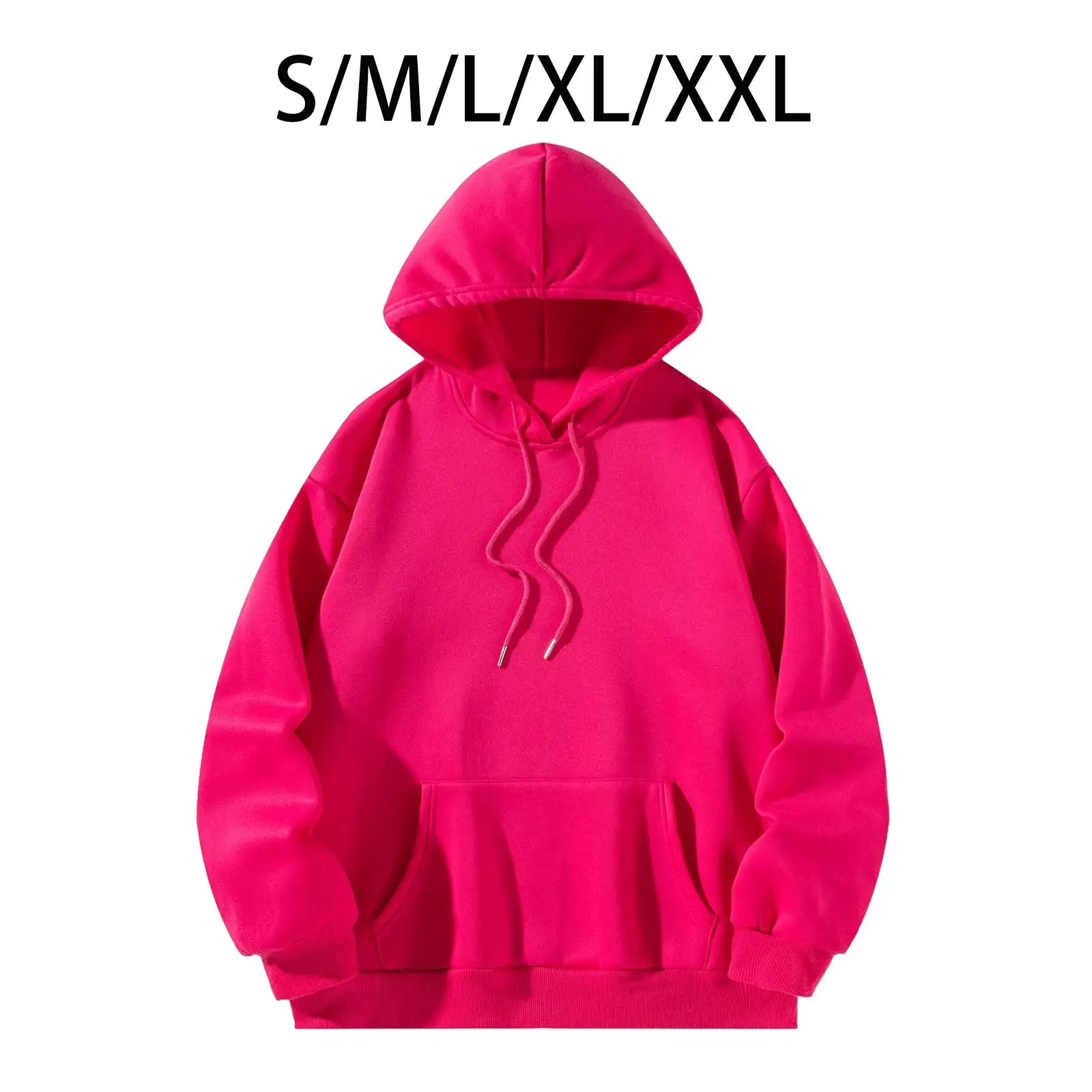 Rose Red Hooded Printed Casual Costumes Activewear Stylish Classic Long Sleeve for Work Shopping Autumn Winter Daily Wear Hiking