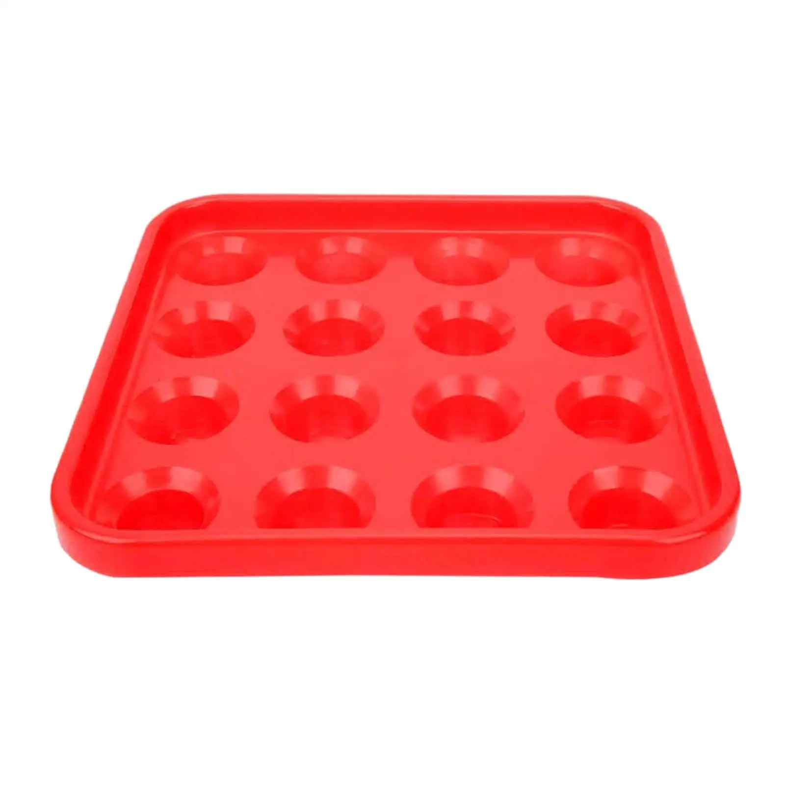 Billiard Ball Holder Tray Pool Accessory, 16 Holes Case, Snooker Pool Halls Game Room Portable Anti Drop Pool Ball Tray
