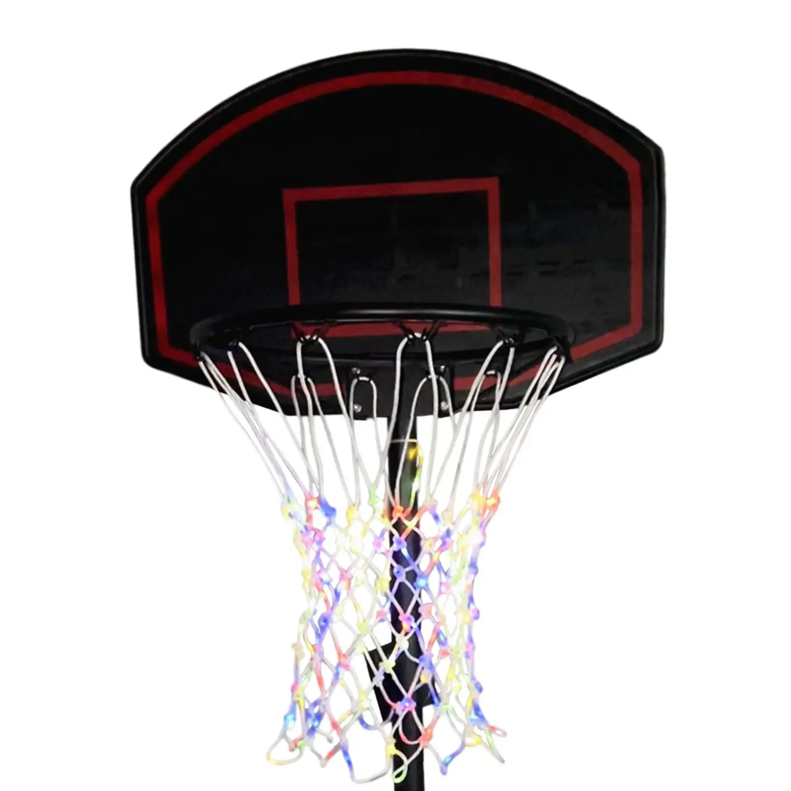 LED Basketball hoop Outdoor Luminous Nightlight Basketball Net for Outdoor Game Basketball Training Sports Backyard Adults