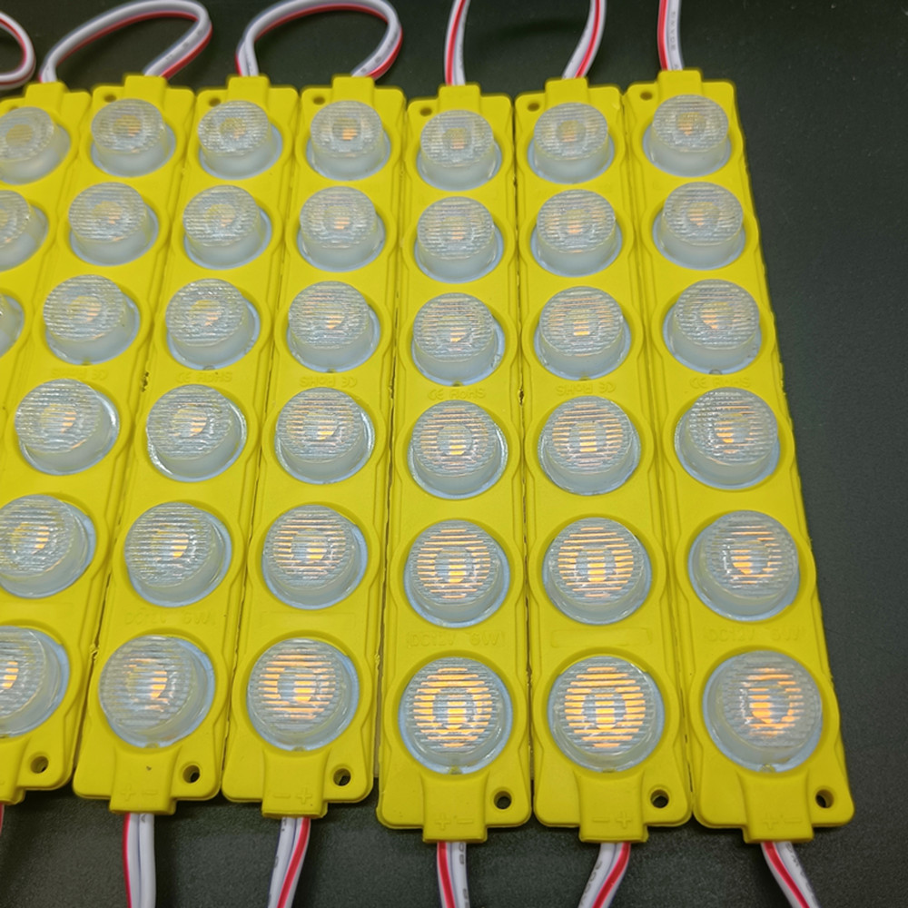 Description Picture 3 of item10pcs LED Light Module IP67 DC12V 6W 2835 SMD Yellow LED CE Waterproof Advertising Light