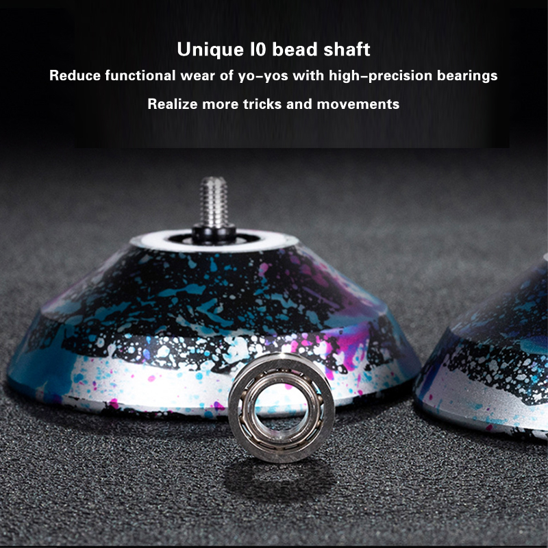 Yoyo Professional Magic Metal Yoyo With 10 Ball Bearing Alloy Aluminum High Speed Unresponsive Yoyo Classic Toys For Kids