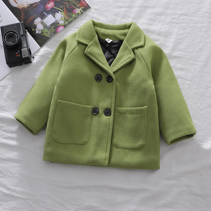 crianças outerwear casacos lã casaco de lã lã