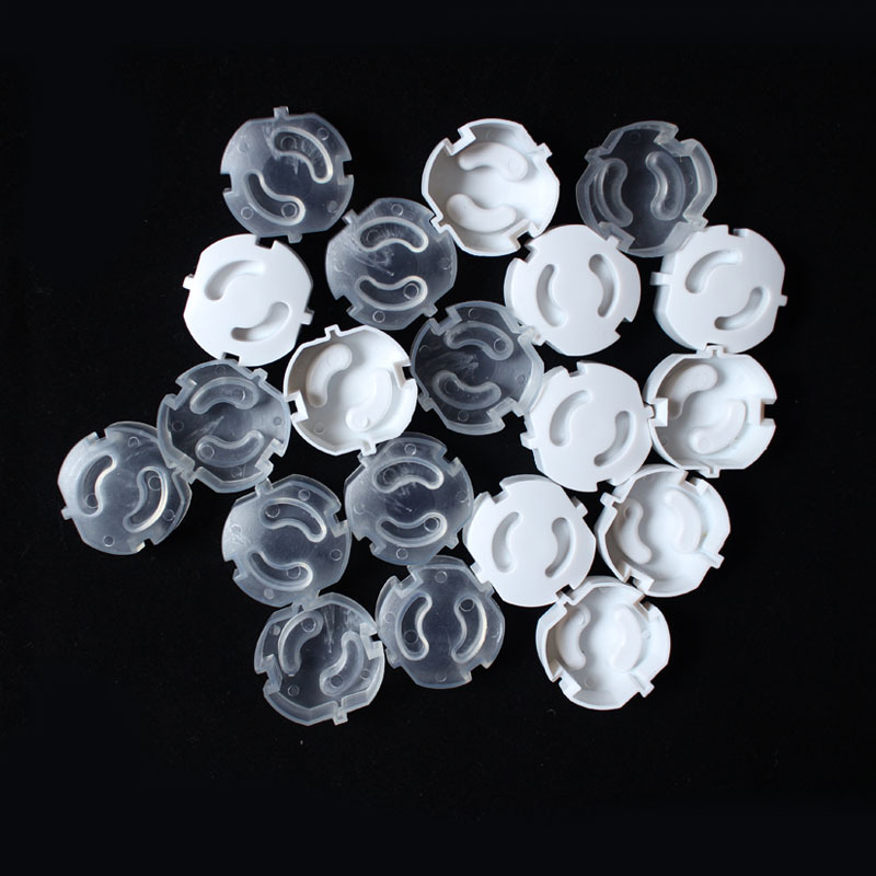 Title 1, 10pcs European Socket Plugs Protector 2 Hole Ro...