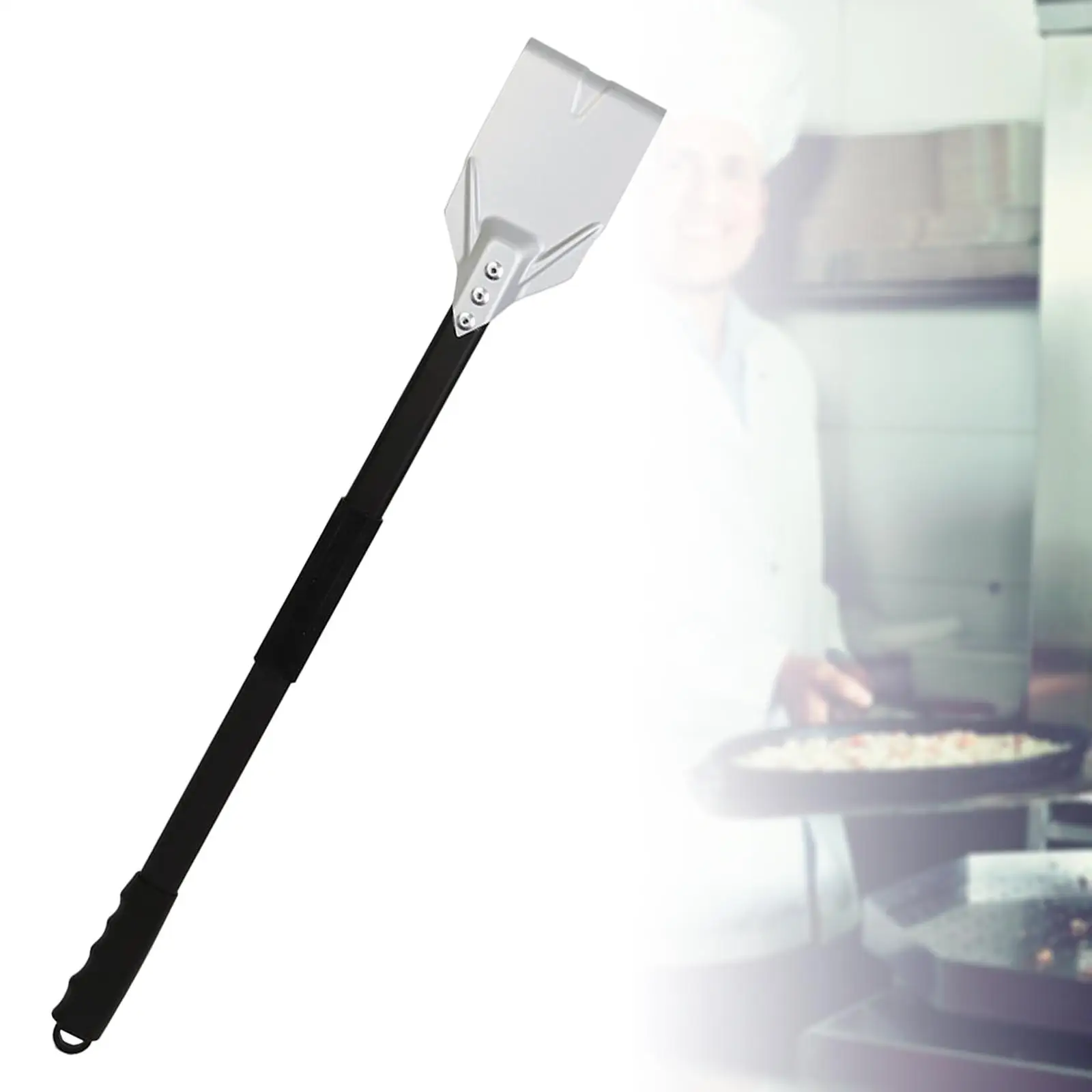 Ash Rake with Long Handle Corner Cleaner Accessories Charcoal Grill Detachable Scraper Brick Pizza Oven Clean Tool Ash Wood