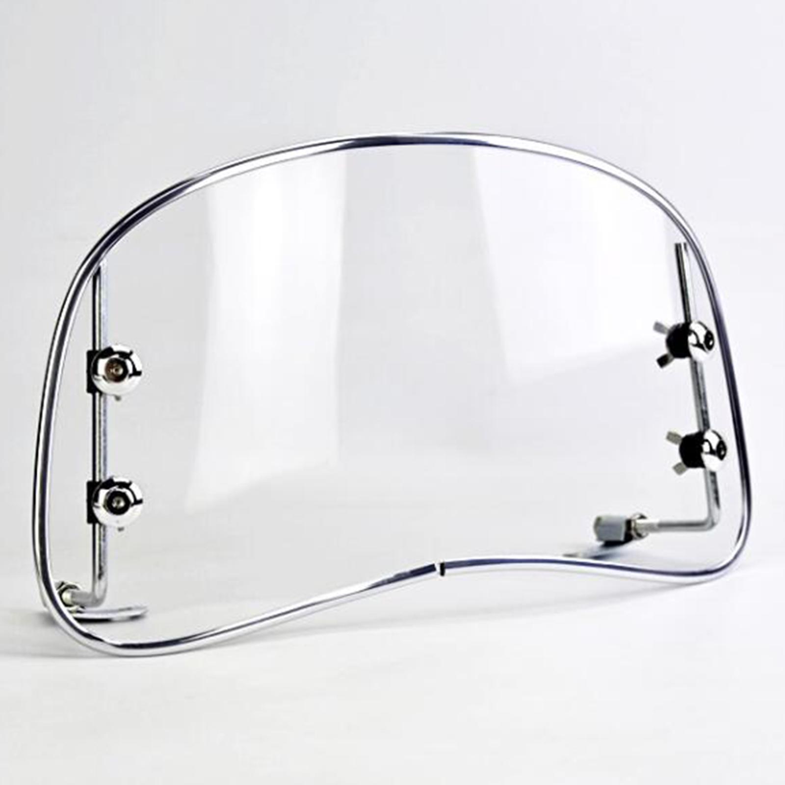 Motorcycle Windshield Transparent Wind Screen Multifunctional Wind Deflector