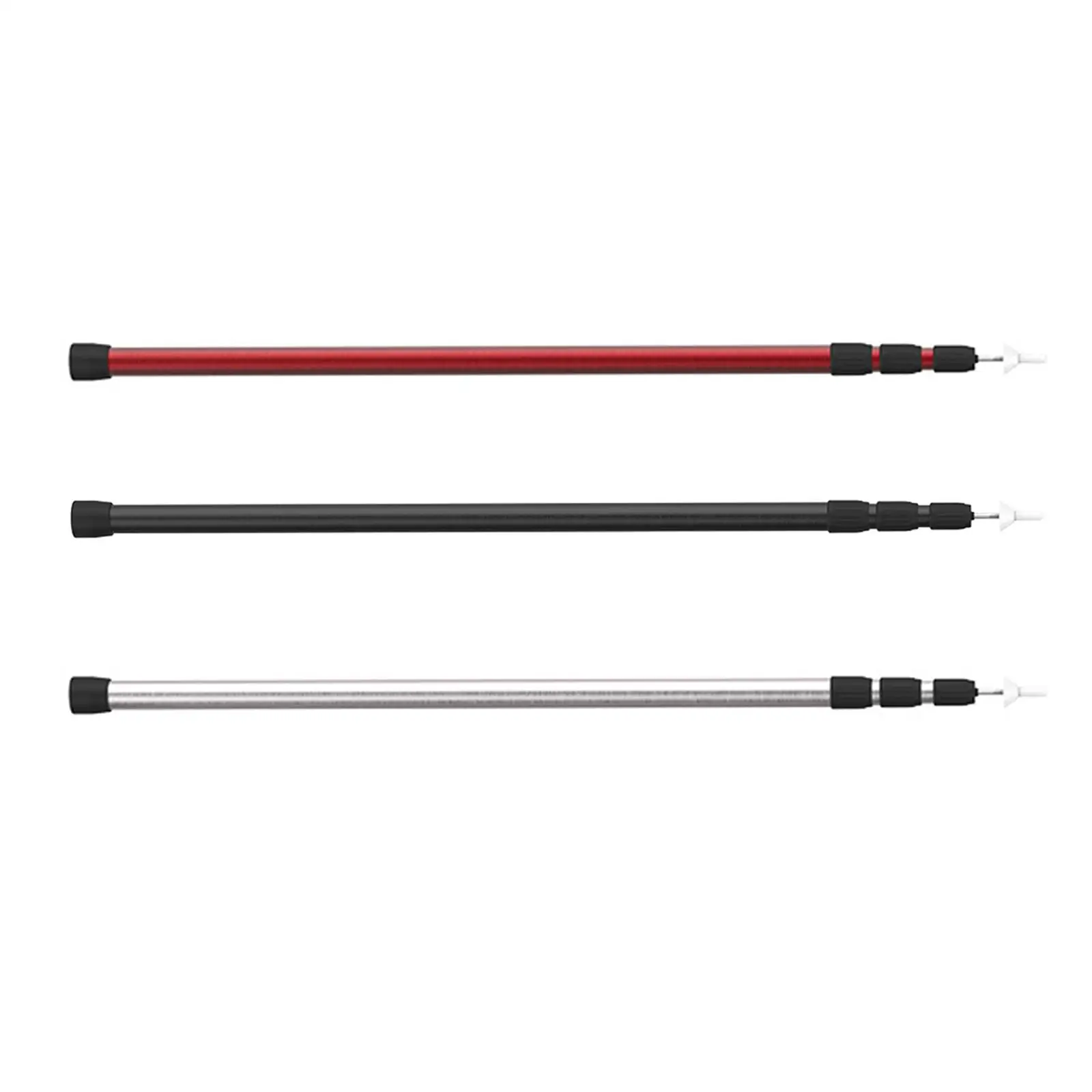 Tarp Poles Adjustable Shelter Support Rods Rain Tarpaulin Shade Rod