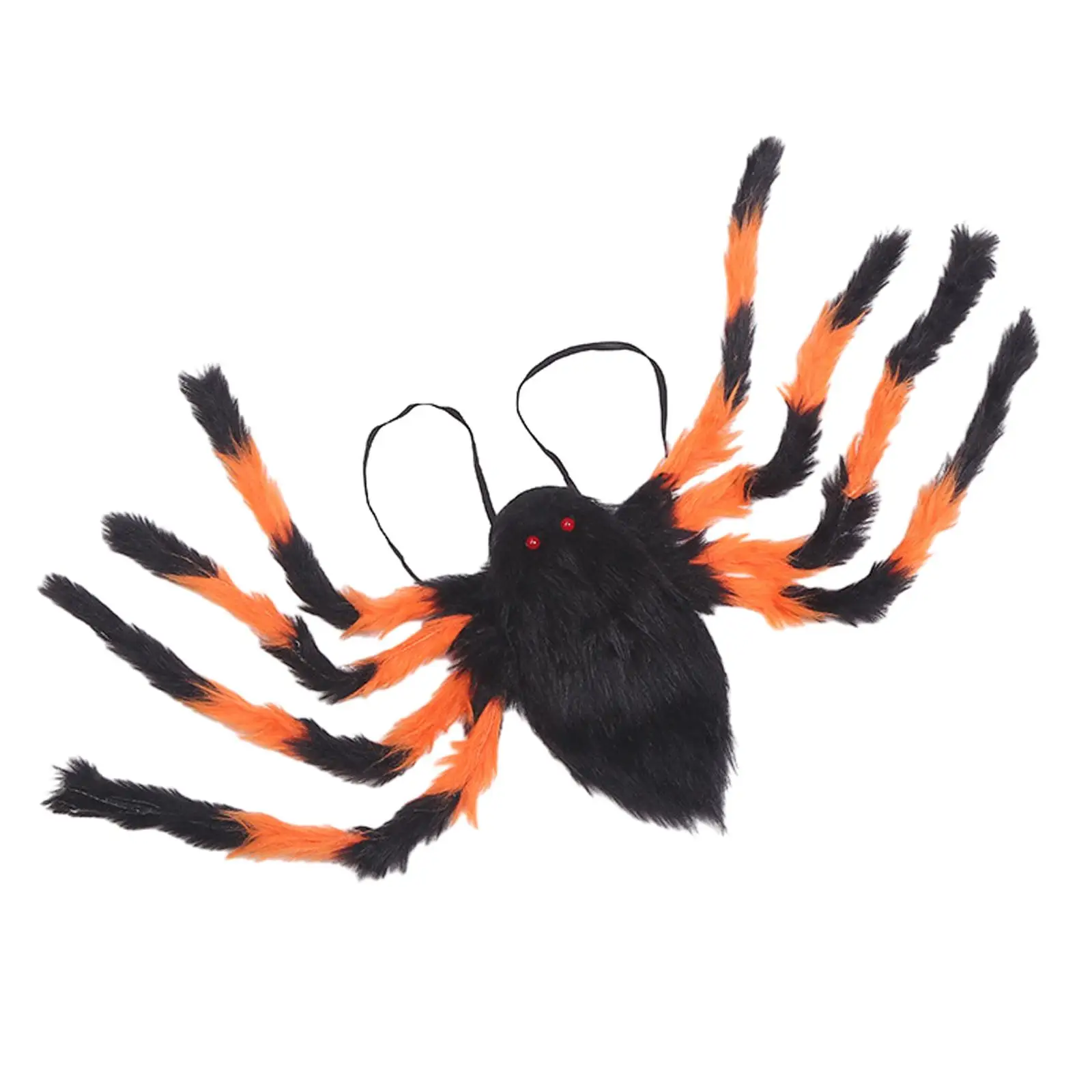 Halloween Spider Backpack Costume 8 Legs Horror Plush Spider Decoration for Adult Fancy Dress Taking Picture Cosplay Party