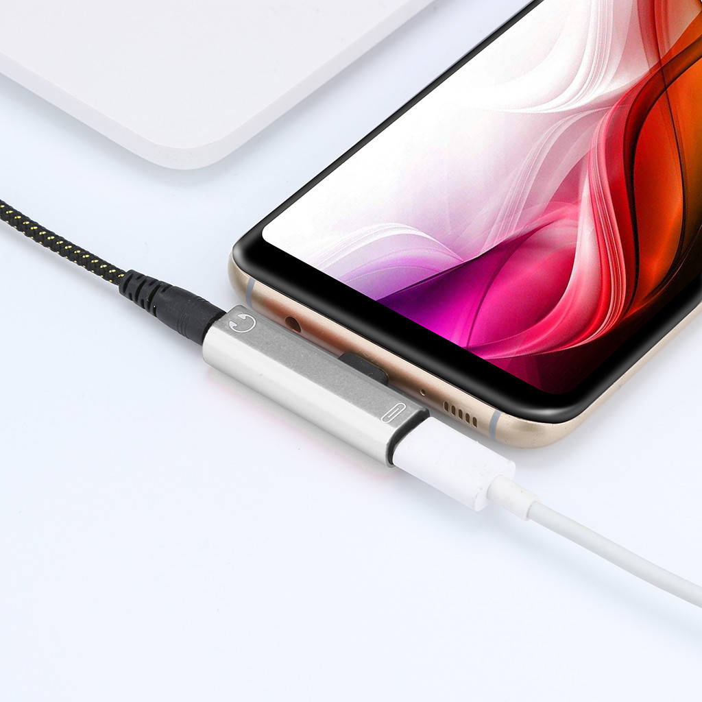 2 в 1, адаптер для наушников с разъемом USB type-c 3,5 мм | AliExpress