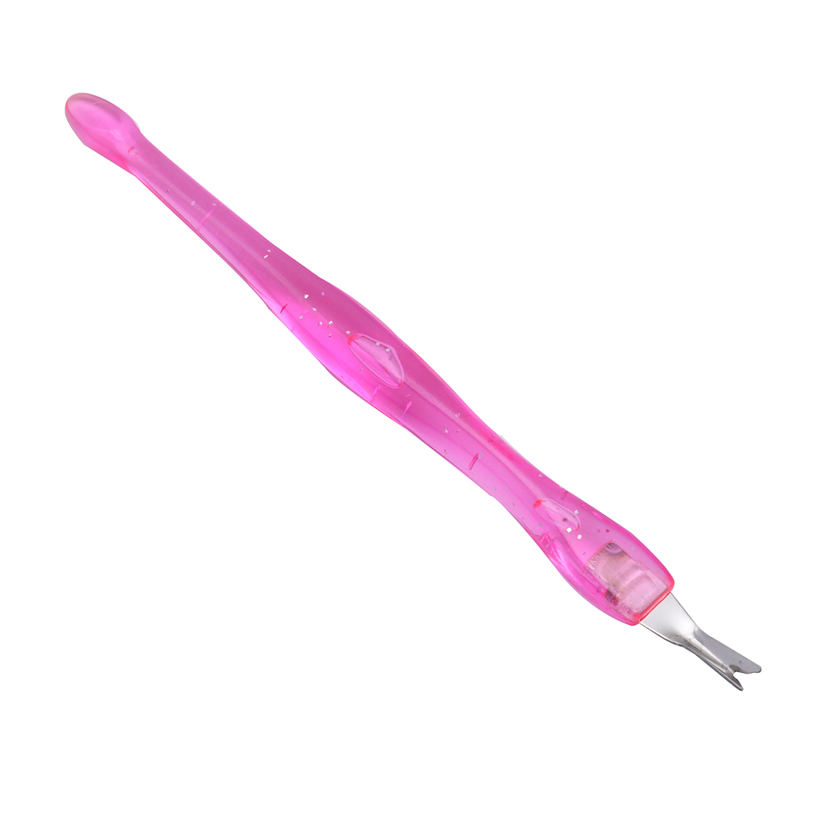 Best of 5Pcs Cosmetic Nail Art Tool Dead Skin Fork Trimmer Peeling Knife Cuticle Remover Salon Cuticle Pusher Pink Color Reviews & Tips - Image 2