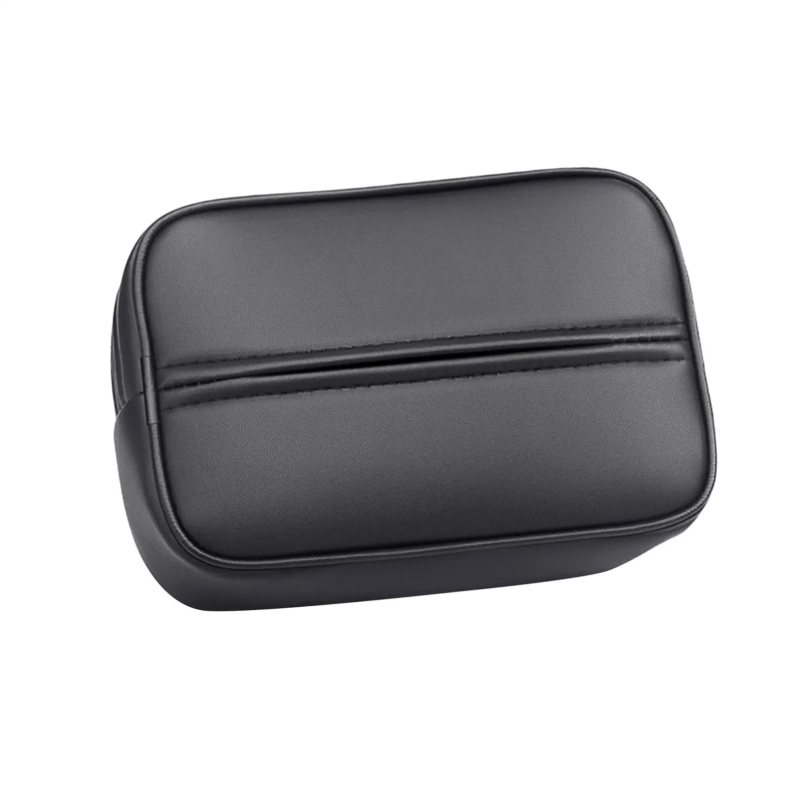 Car Armrest Box Tissue Holder Adjustable Paper Napkin Holder PU Leather Tissue