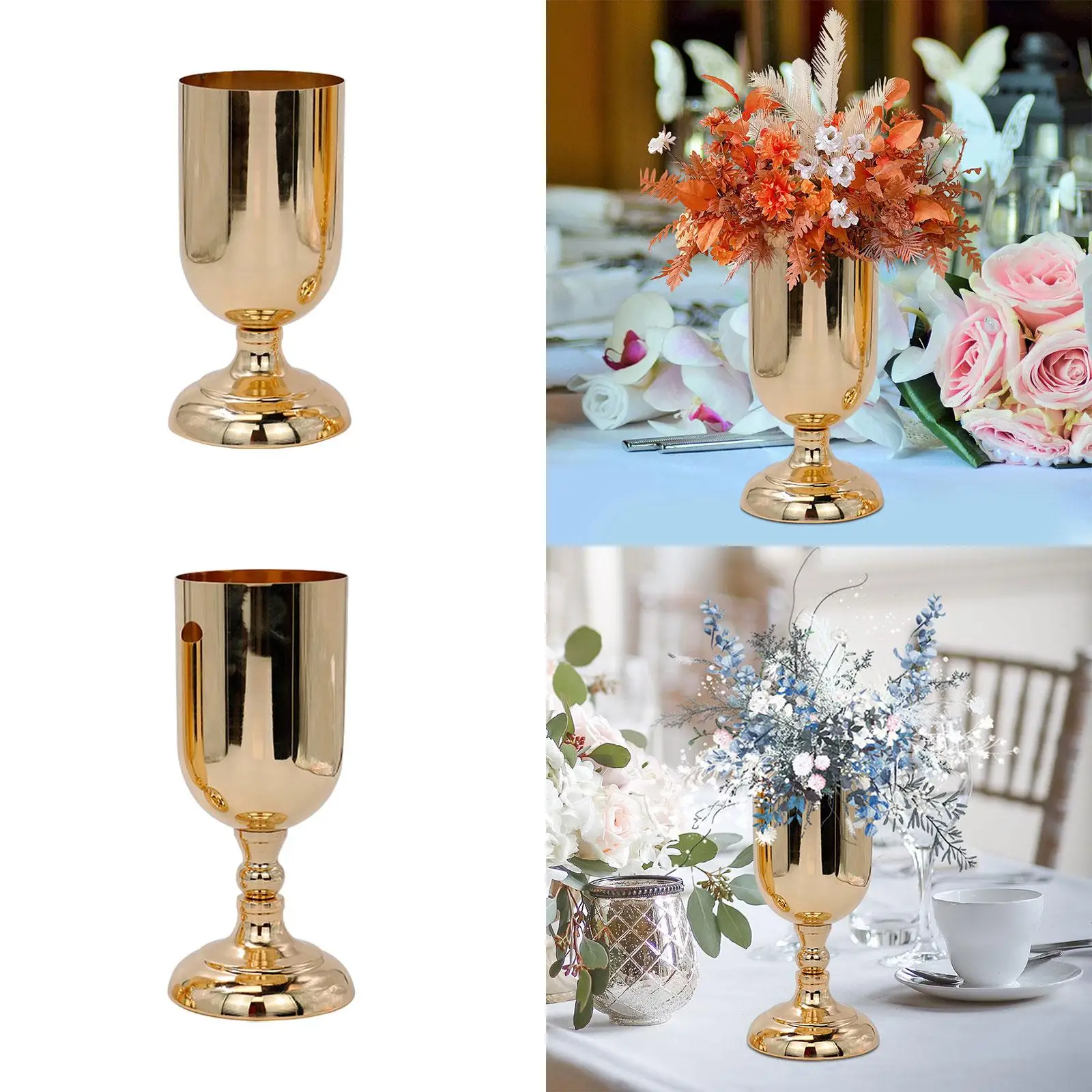 Wedding Centerpiece Flower Vase Decorative Flower Stand Plant Pot for Dining Room Indoor Outdoor Party Table Decoration Birthday
