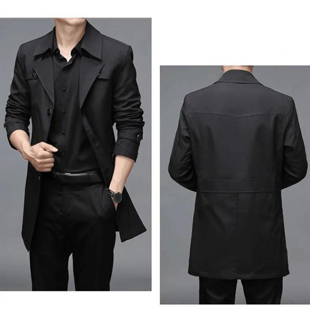 Title 11, New Spring Men Trench Fashion England Style Lon...