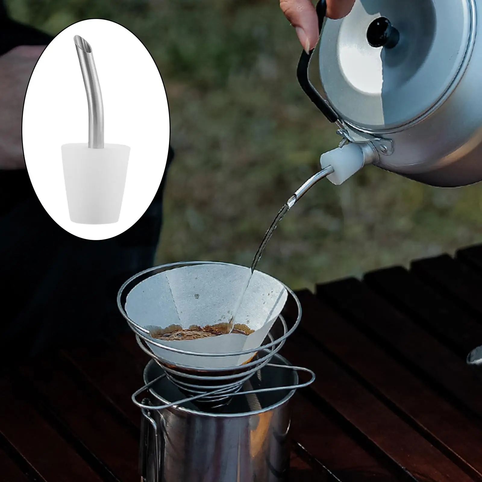 Outdoor Kettle Spout Teapot Coffee Pot Extension  for Camping