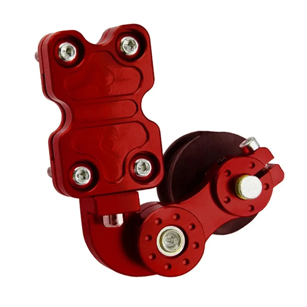 1 Set Of Aluminum Alloy Motorcycle Adjustable Chain Tensioners,