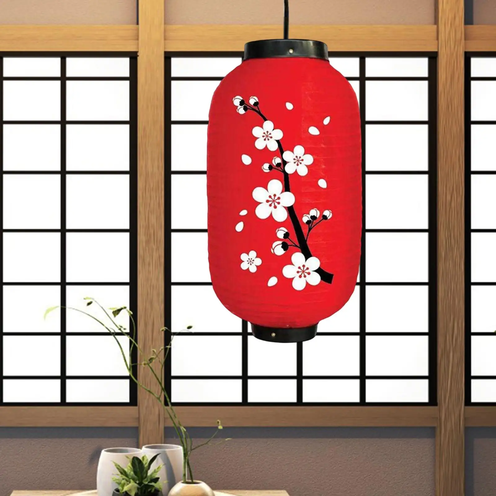 Japanese Traditional Style Hanging Lantern Decorative Lampshade Oriental  Fabric