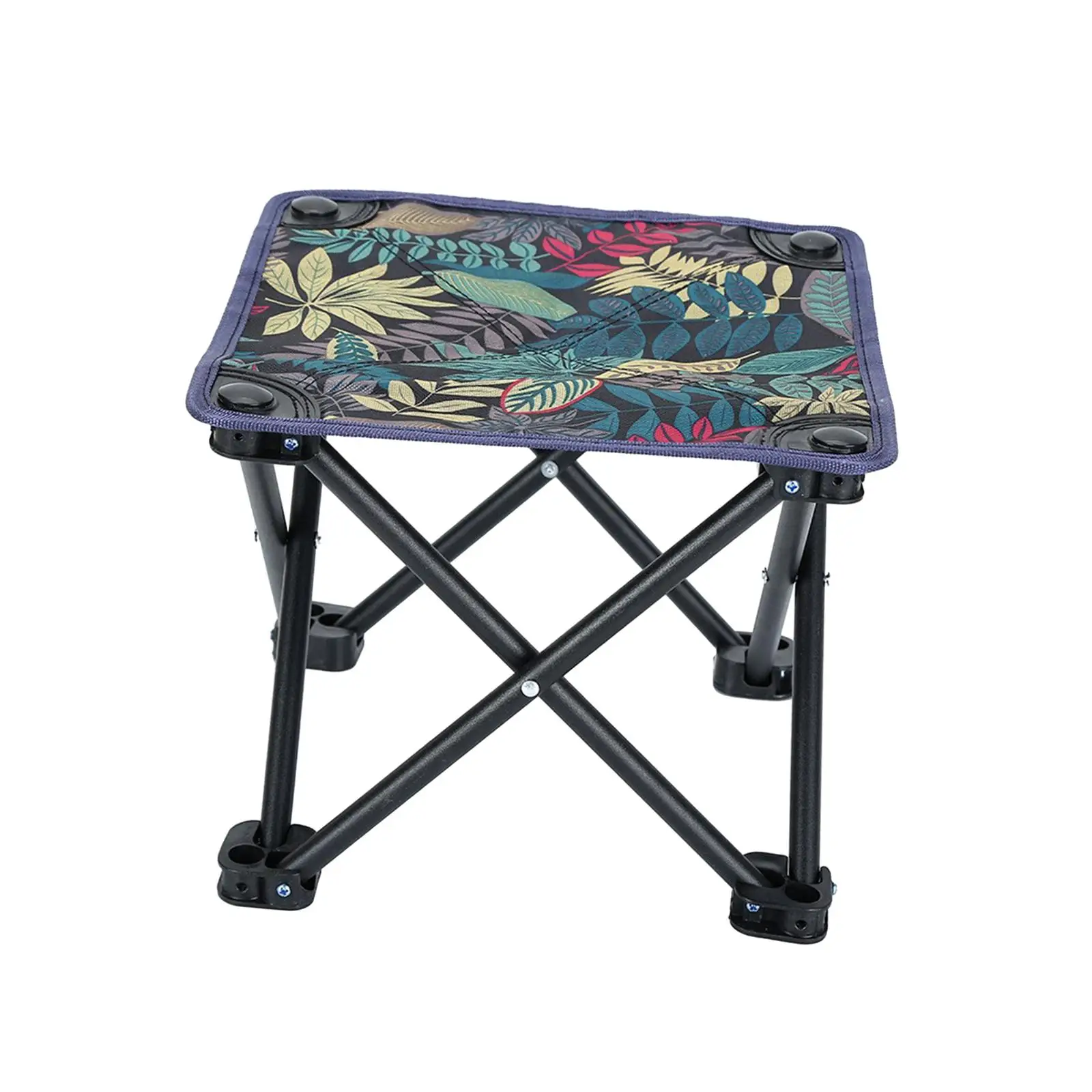 Folding Stool Practical Reusable Portable Wear Resistant Anti Slip Camping Stool Chair for Garden Picnics Fishing Backyard Patio