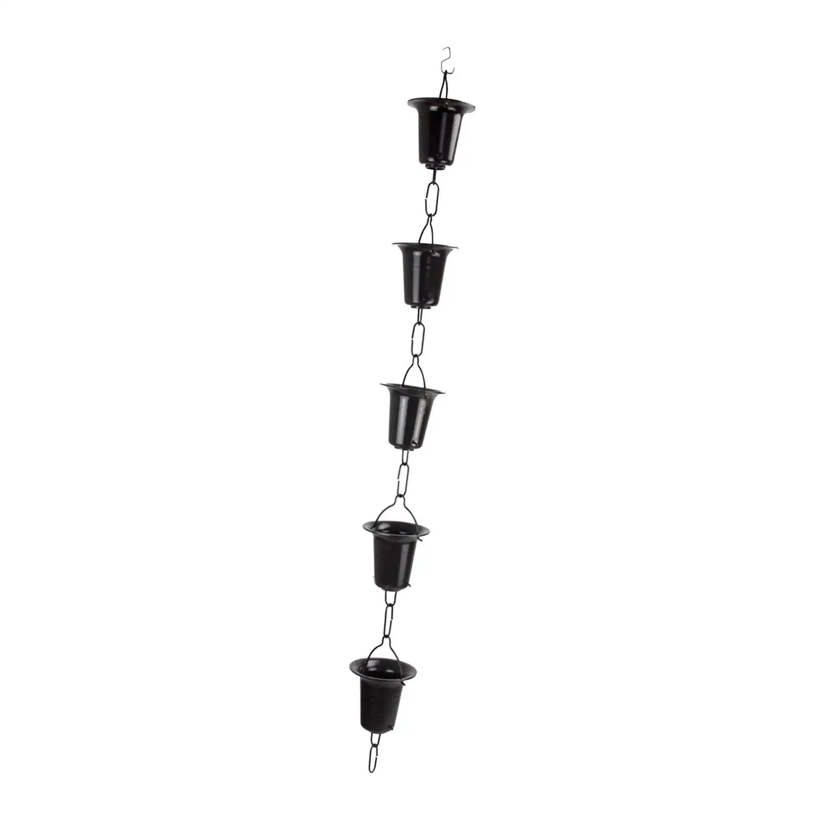 Rain Chains Cup Rain Chain Rain Collectors Cups Decorative Replacement Downspouts Outside for Roofs Gazebos Backyard Home Sheds