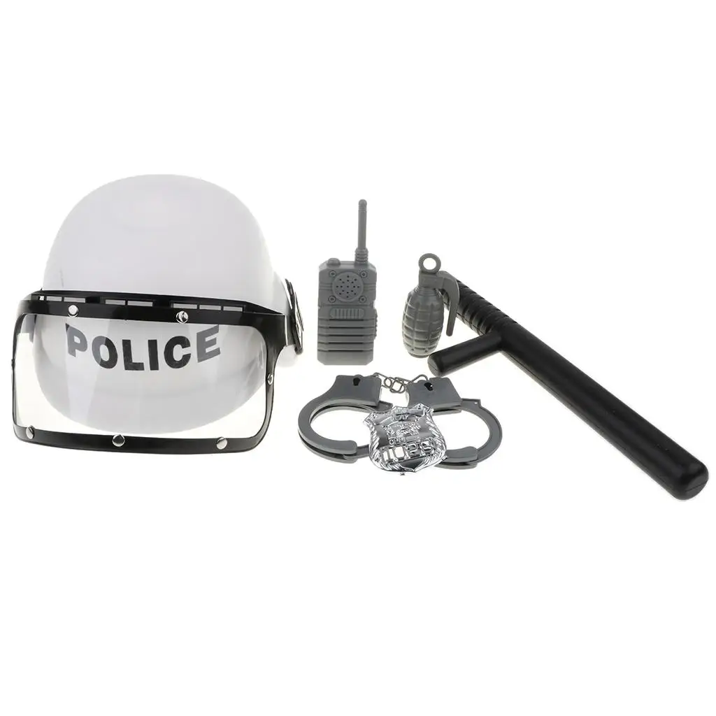 Policeman Pretend Role Play Walkie-talkie Kids Dress Up Toy Costume Props