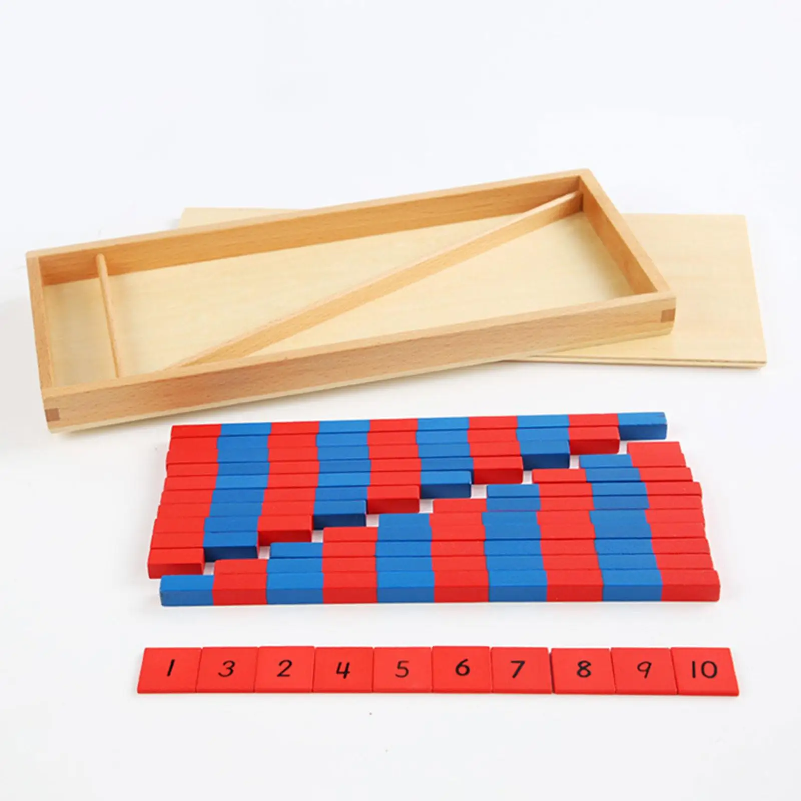 Montessori Numerical Rods Counting Rods Interactive Toy Math Toys for Preschool Learning Activities Holiday Kindergarten Daycare