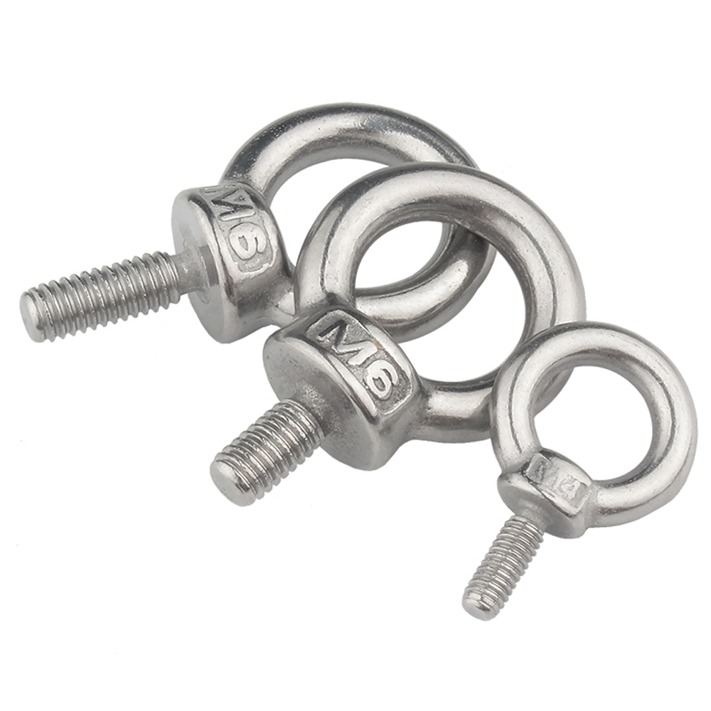 1-2 Stück M3 M4 M5 M6 M8 M10 M12 304 Edelstahl Hebeösenmuttern/Schraubringe, Ösenbolzen, Ringhakenmuttern, Schrauben – Anpassung möglich – Detail 4