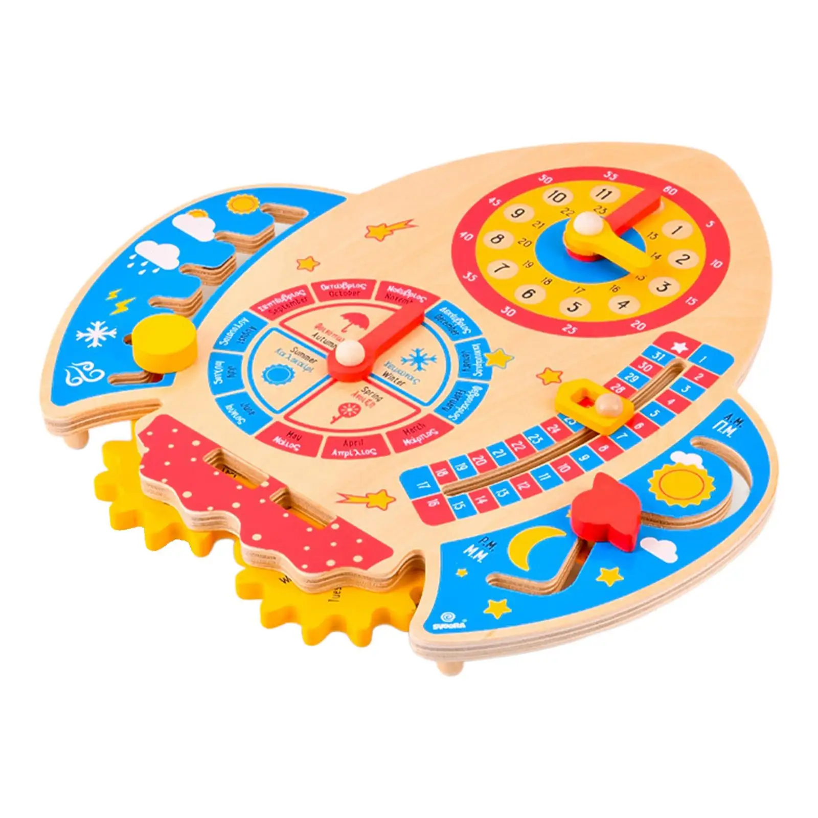 Wooden Calendar Board Toys Clock Math Toys for ChildrenBirthday Gifts