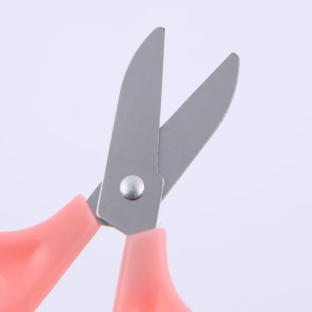 10PCS Plastic handle children's mini scissors sewing box accessories thread  cutting hand-cut paper-cut stainless steel scissors